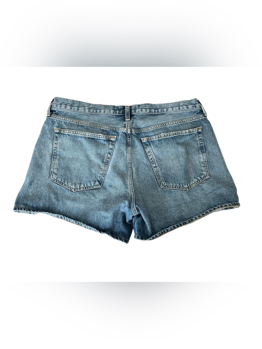 AGOLDE Parker Long Denim Button Fly Shorts Occurrence Wash Size 33 - Picture 2 of 6